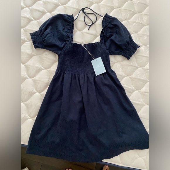 Hill House Home Athena Navy Brocade - Picture 1 of 2